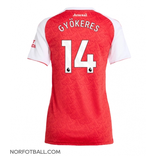 Billige Fotballdrakt Arsenal Viktor Gyokeres #14 Replika Hjemmedrakt Dame 2025-26 Kortermet Billige Fotballdrakt Arsenal Viktor Gyokeres #14 Replika Hjemmedrakt Dame 2025-26 Kortermet